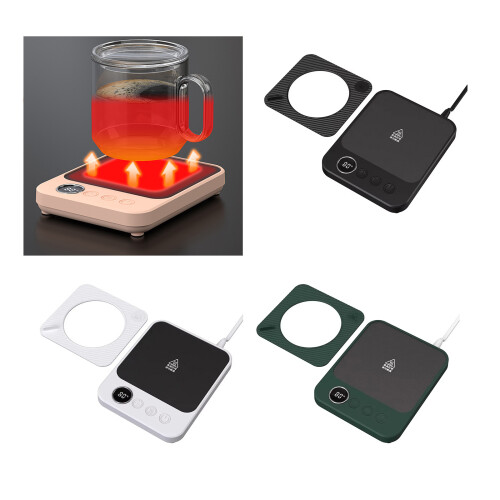 Mug Warmer Electric Coffee Mug Warmer with Timer Coffee-White 2