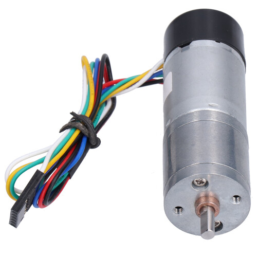 DC-Getriebemotor mitencoder 24V 280U/min, stufenlos einstellbare Geschwindigkeit, 25mm Durchmesser