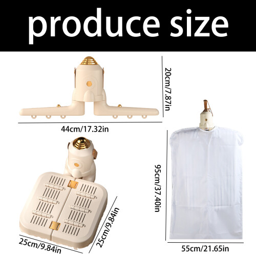 ABS Safe Electric Shoe Dryer Portable Foldable Design-US C 2