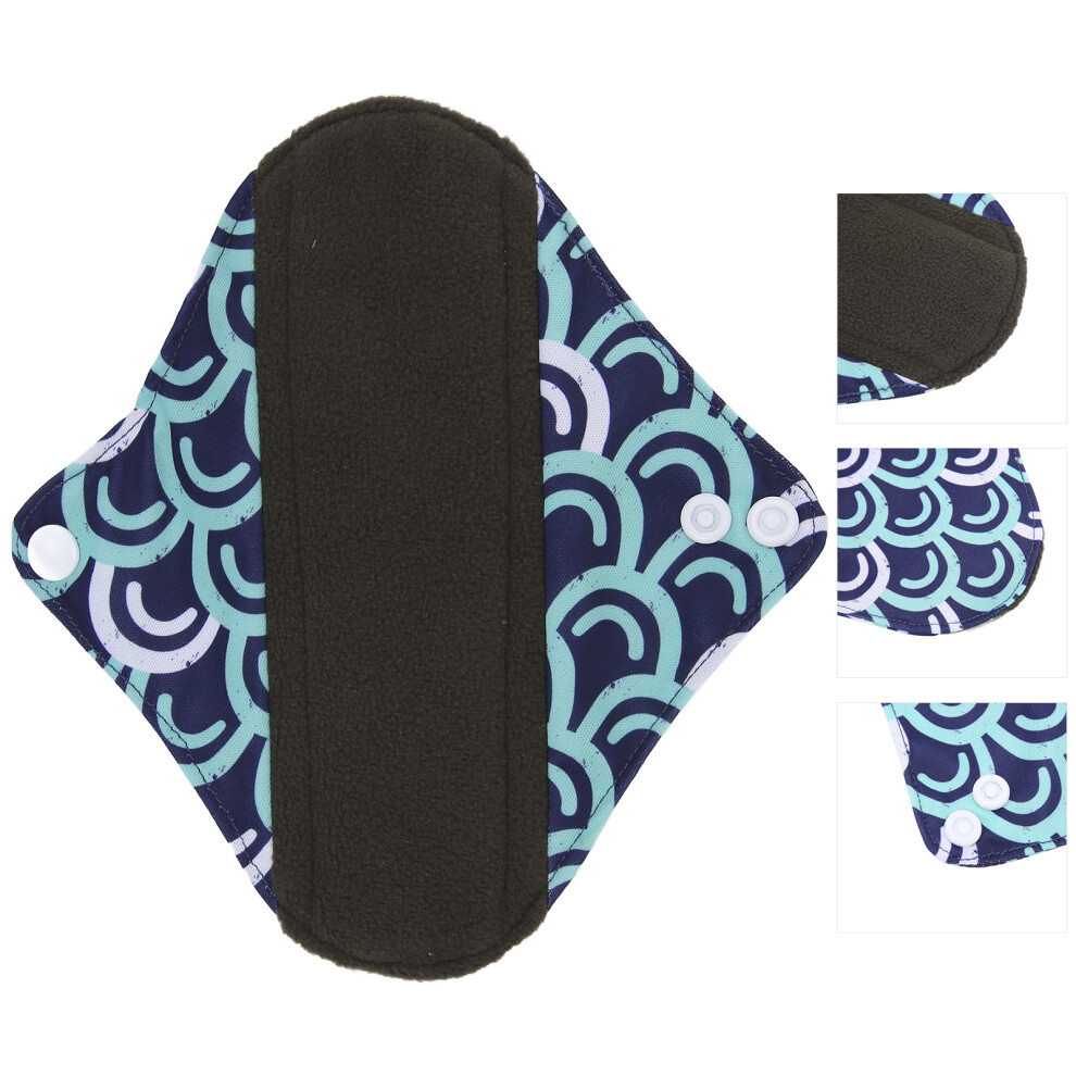 Reusable Menstrual Pads SG27 Washable Bamboo Charcoal Leakproof 18x18cm