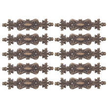 10 Stück Eckenschoner Metall Vintage für Holzalben & -koffer mit Schrauben