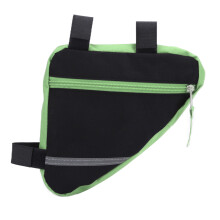 Robuste Nylon-Dreieckstasche für Fahrräder, 24x17x1cm, grünes Outdoor-Radzubehör