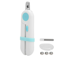Langlebige blaue Nagelknipser für Haustiere 14,5 cm mit Batterien für Kleintiere