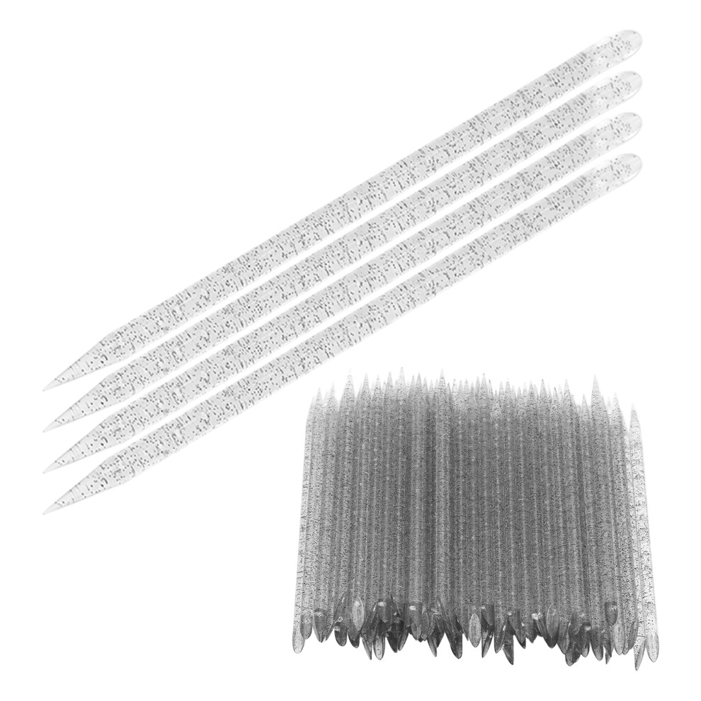 Black 100Pcs Nail Cuticle Pusher Dead Skin Removal Sticks For Professional Care