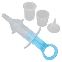 Haustier Hund Katze Medizinspender, Robuster Silikondispenser, Blau