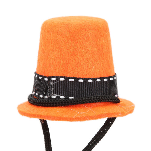 Adjustable Reptile Hat & Bowtie for Small Animals, Felt, 5cm Diameter 2