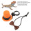 Adjustable Reptile Hat & Bowtie for Small Animals, Felt, 5cm Diameter 6