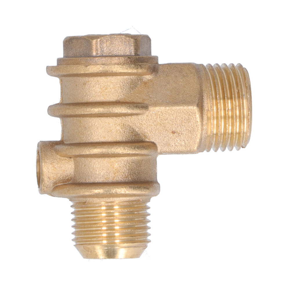 3 Port Brass Check Valve for Hydraulic & Pneumatic Systems 1/2x3/4-16 Threads-image-OPC-PMRJ58P-NEW