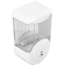 Distributeur de savon liquide 600 ml blanc 110 x 80 x 197 mm