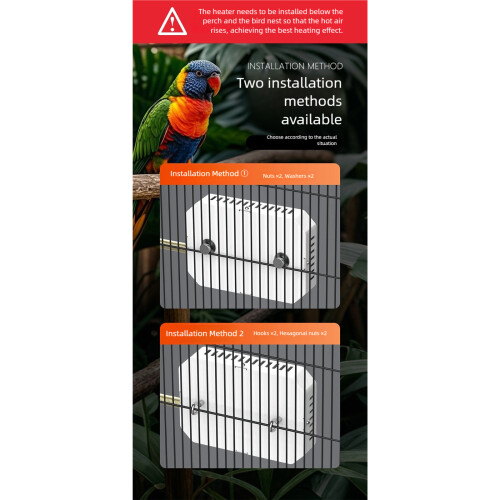 Metal Guarded Bird Cage Heater Constant Temperature Control Safe 2