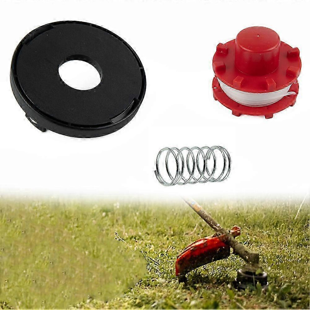 Kikidex (As Show, One Size) 1Set Trimmer Spool Line Cap Cover Spring For Einhell Ge-Ct 36/30 Li E Solo Agillo 36/255 Bl Agillo 18/200 Lawn Mower Parts