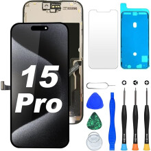 Soft OLED For iPhone 15 Pro Screen Replacement 120HZ display with Repair Kit