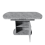 Extendable Oval Dining Table with Storage, Grey 7