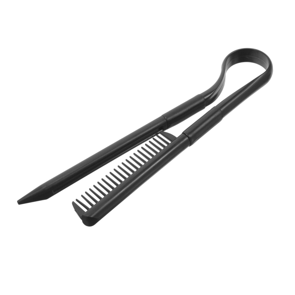 Shaped Hair Straightening Comb Lightweight Hairdressing Tool For Thick Or Thin Hair Salon And Home Use