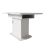 Extendable Oval Dining Table with Storage, White 7