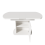 Extendable Oval Dining Table with Storage, White 9