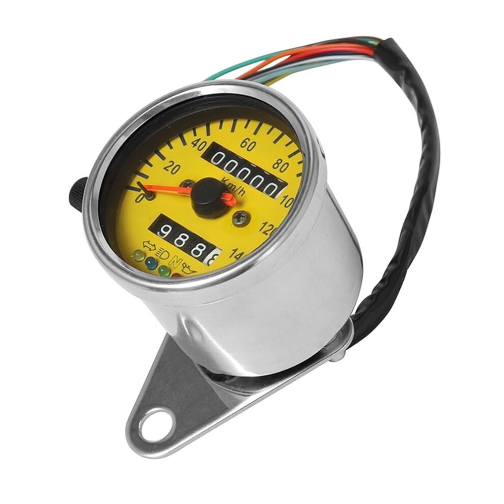 Motorcycle Odometer Universal Dual Odometer Tachometer 0-140 Km/H Gauge For Motorcycles 9354506702403