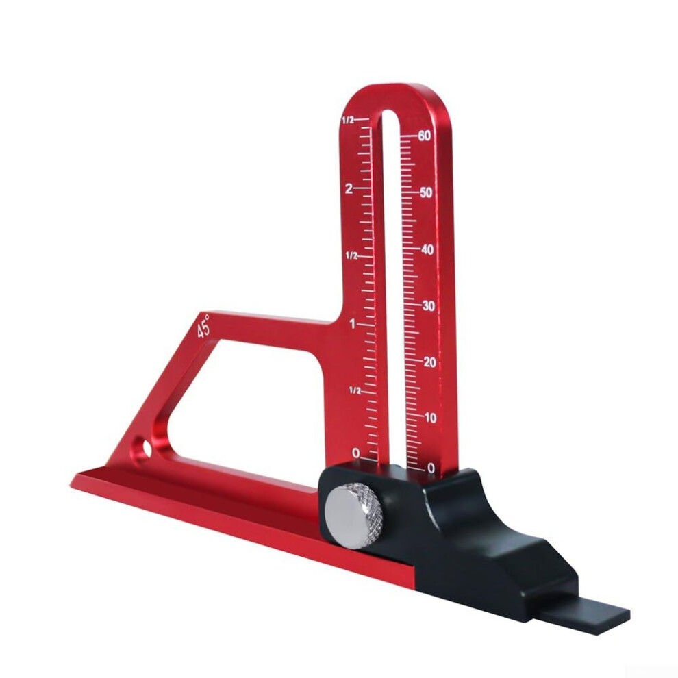 Adjustable Table Saw Depth Gauge 0-60Mm Metric And Imperial Router Table Height Gauge 9339159013236