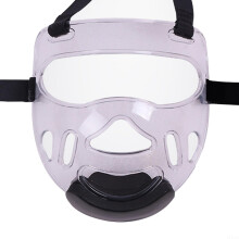 Detachable Transparent Taekwondo Headgear Ventilated Design Soft Foam Chin Protection Kids Model A Youth Size