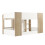 White High Sleeper Bed with Storage& 3-Step Ladder 10