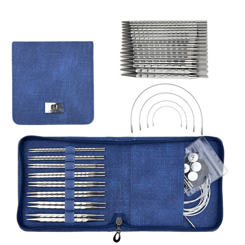 Interchangeable Circular Knitting Needle Set 3.5-8.0mm Circular