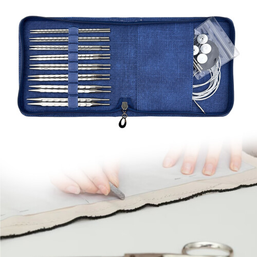 Interchangeable Circular Knitting Needle Set 3.5-8.0mm Circular 1
