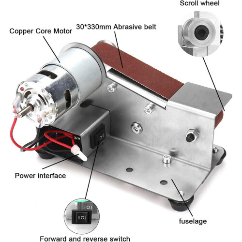 Mini Belt Grinder Portable Sander Polisher For Polishing Sharp Edges Compact Grinding Machine 1