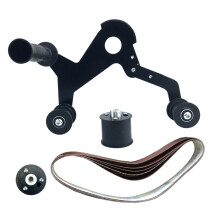 Mini Belt Sander Polishing Attachment For Metalworking Handheld Grinder With Protective Cover For Uniform Mirror Surface