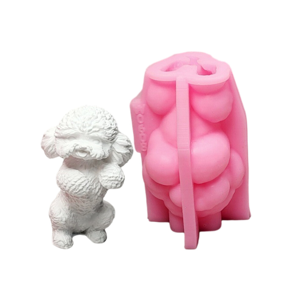3D Bear Candle Mould Handmade Silicone Molds Plasters Molds