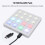 Portable MIDI Pad Controller 16 Velocity Sensitive RGB Pads for DJs & Beginners 11