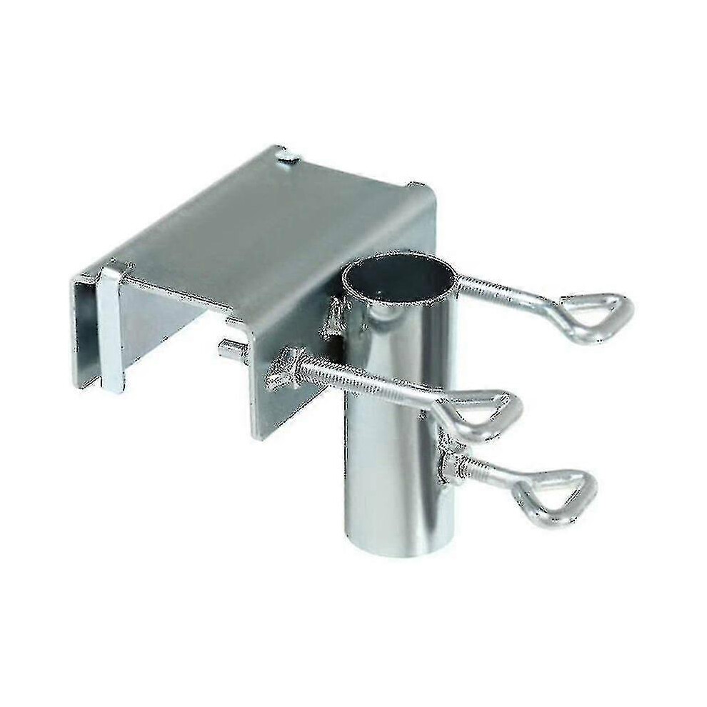 Kikidex (As Show, One Size) Umbrella Stand, Parasol Holder Balcony Railing, Balcony Umbrella Stand Silver