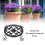 Supporto per vaso in ferro battuto 23x23x6 cm nero 5