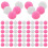 200 Pezzi Pompon Colorati Fai Da Te, 100 Rosa E 100 11