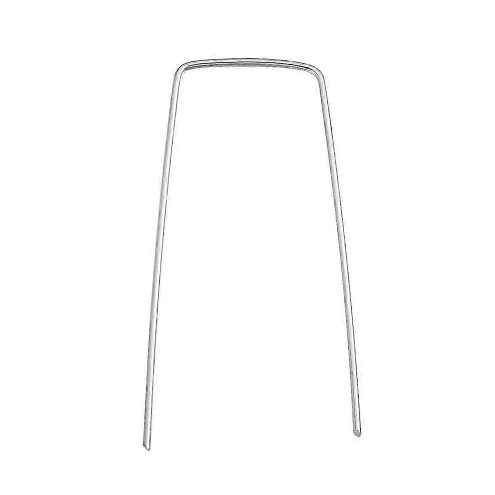 Pack of 50 metal tent pegs, metal ground stakes, lawn staples, fixing pegs, fabric staples