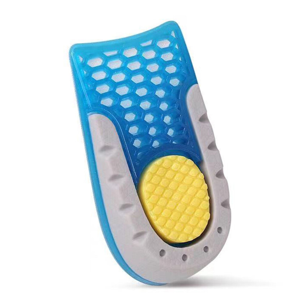 2.5cm Silicone Heel Lift Inserts, Invisible Breathable Support for Men & Women