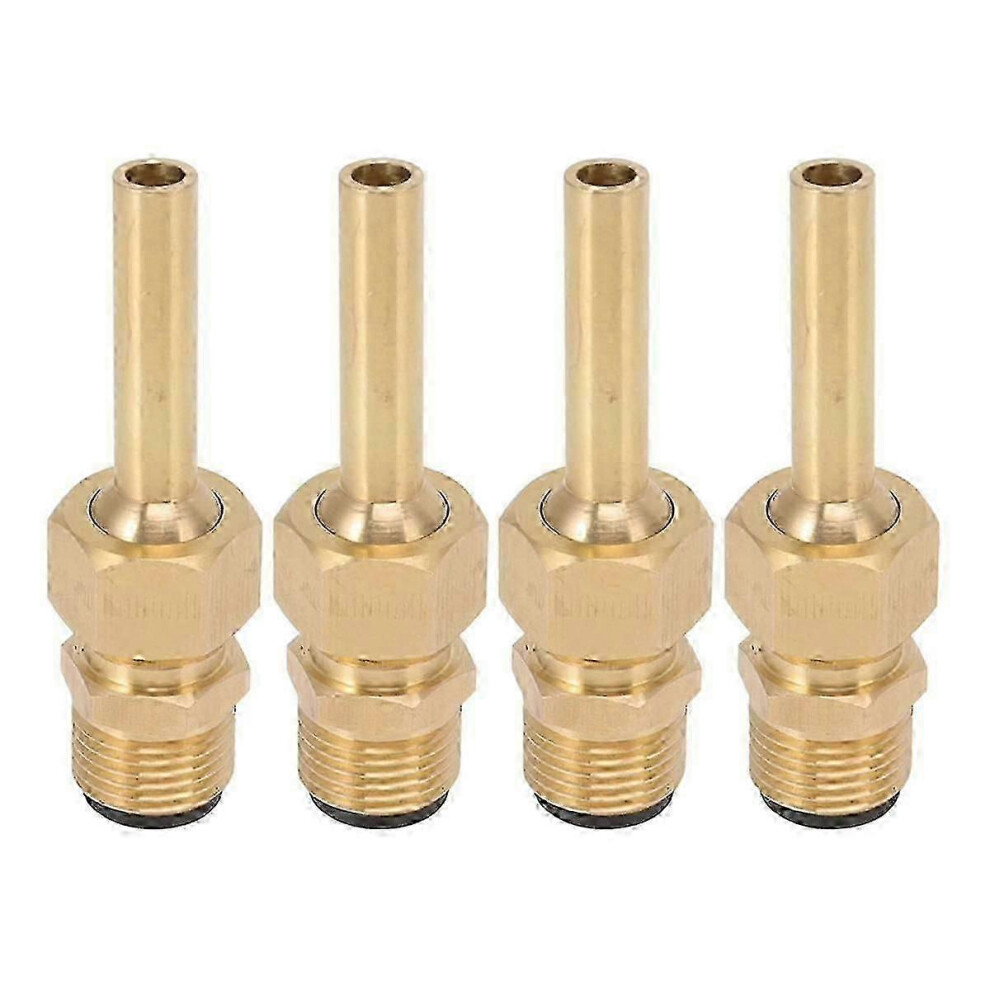 Set of 4 copper direct jet fountain nozzles, single nozzle for pond fountain, replacement heads for 1/2" fountains