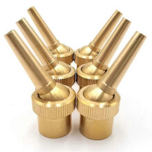 Set of 6 DN15 1/2 inch brass fountain nozzles, adjustable direction, water spray head for landscaping in the USA