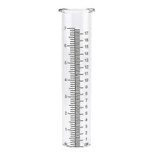 Replacement tube for high-performance rain gauge (7 inches) - Glass water measuring tool for garden and home