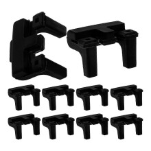 Set of 10 silicone protective pads for air fryer trays, to prevent damage to the tray and basket