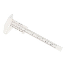 20 Stück 150 mm weiße ABS-Doppelskalen-Mikrometer für Schüler & Büro