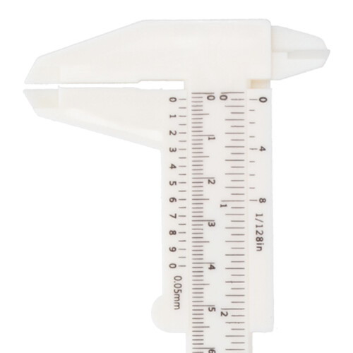 20 pezzi di calibri a vernier in plastica bianca da 150 mm 2