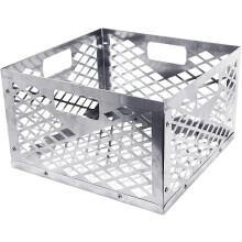 Stainless steel charcoal basket, large charcoal basket, fuel basket, charcoal basket, outdoor camping accessories