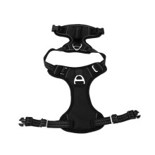 Harnais pour chien réfléchissant réglable noir taille S