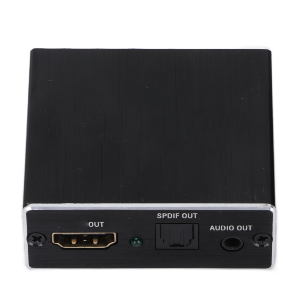 4Kx2k Hdmi Audio Extractor, 3.5Mm & Spdif, Black 6921358112969