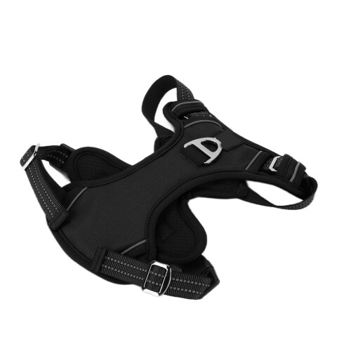 Harnais pour chien réfléchissant réglable noir taille S 1