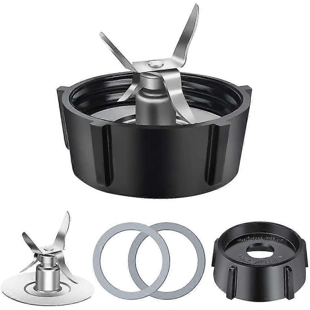 Kikidex (As Show, One Size) Replacement Parts For Osterizer Blender, 4 Point Blades Assembly With 2 Piece Rubber Seal Gasket 49