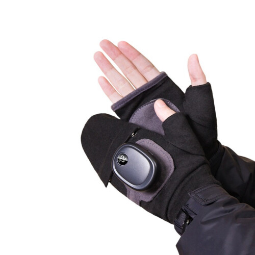 Innovative Touch Panel Warmed Gauntlets Rechargeable Plan-Black