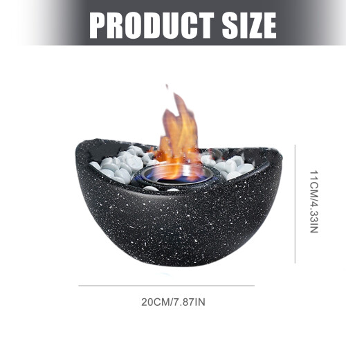 Small Desktop Ethanol Fireplaces Cement Designs Fireplaces for 2