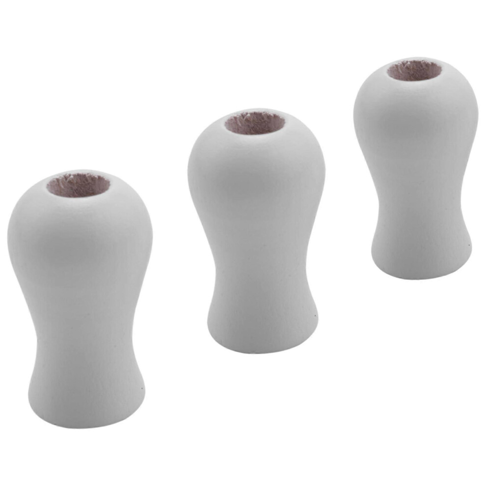 Kikidex (As Show, One Size) 12 Pack Window Blind Wood Cord Pull End For Blinds Or Shades White