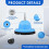 Hub Cleaner 1/2 Driver Rust Remover, Stud Rust Removal Tool For Tractor RV Vehicle Trailer Couplings 3